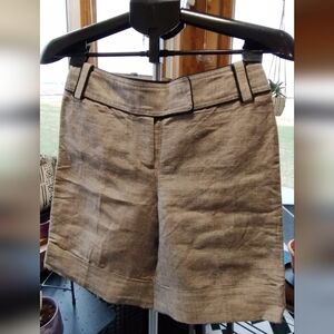 NWT!  Black House White Market Womans Size 0 Brown Dress Shorts